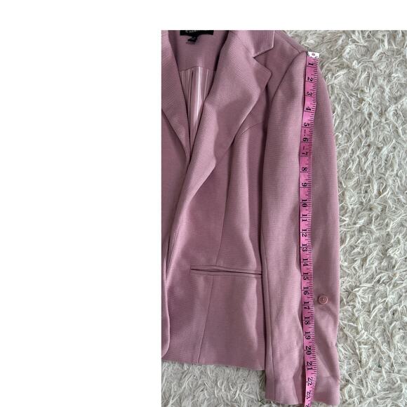 41 Hawthorn Women's Sz S Mauve Pink Open Front Lined Cuffed Blazer Jacket #0560 - Picture 14 of 14